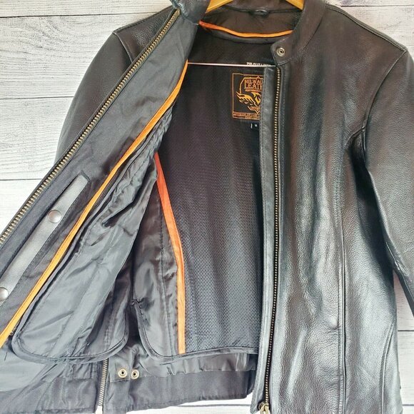 Milwaukee Leather Performance Apparel Vented Zip-out Lining Moto Jacket Sz M - Picture 5 of 10